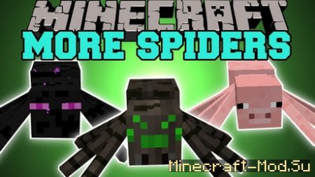 Spiders Mod (Паучий мод) для Minecraft 1.7.2 и 1.7.10