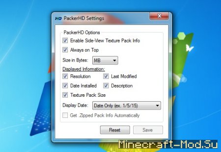 PackerHD - Texture Pack Manager (менеджер текстурпаков) для Майнкрафт Скриншот 2