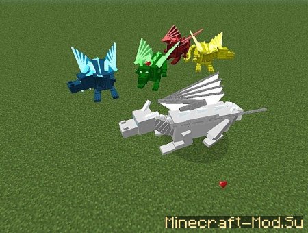 Dragon Mod (Мод на драконов) для Minecraft 1.7.2 - 1.7.8