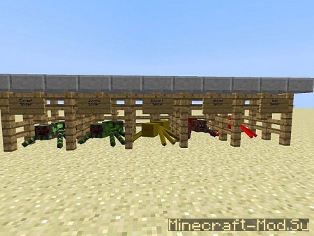 Spiders Mod (Паучий мод) для Minecraft 1.7.2 и 1.7.10 Скриншот 1