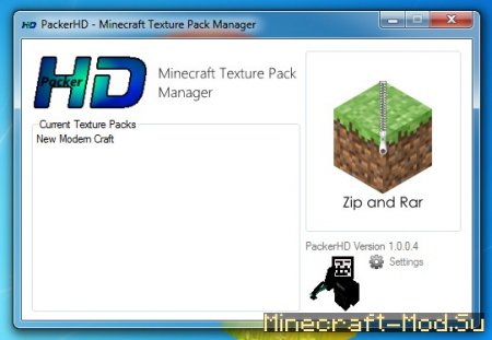 PackerHD - Texture Pack Manager (менеджер текстурпаков) для Майнкрафт