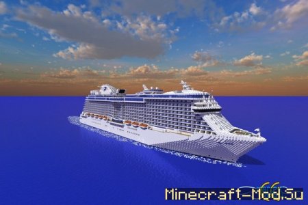 Scale Cruise Ship - круизный лайнер для Майнкрафт