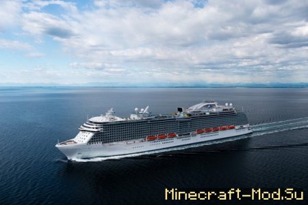 Scale Cruise Ship - круизный лайнер для Майнкрафт Скриншот 1