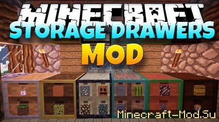 Storage Drawers Mod для Майнкрафт 1.7.10