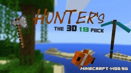 Ресурспак Hunter’s 3D Survival для Майнкрафт 1.13