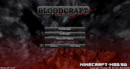 Ресурспак BloodCraft для Майнкрафт 1.13.2