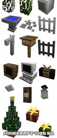 Мод Furniture для Майнкрафт 1.14.4 Скриншот 2