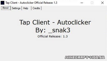 Чит Tap AutoClicker для Майнкрафт 1.12.2 - Скриншот 1