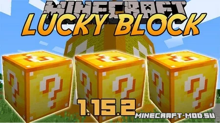 Скачать мод Lucky Block для Minecraft 1.15.2