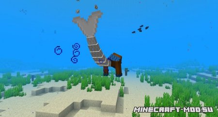 Мод Mermaid Tail Mod для Minecraft 1.16.3 - Скрин 2