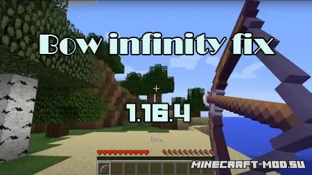 Скачать Bow Infinity Fix Mod для Minecraft 1.16.4