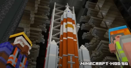 Запуск ракеты в Артемиде для Minecraft